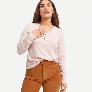 Everlane ReCotton Henley, Lilac